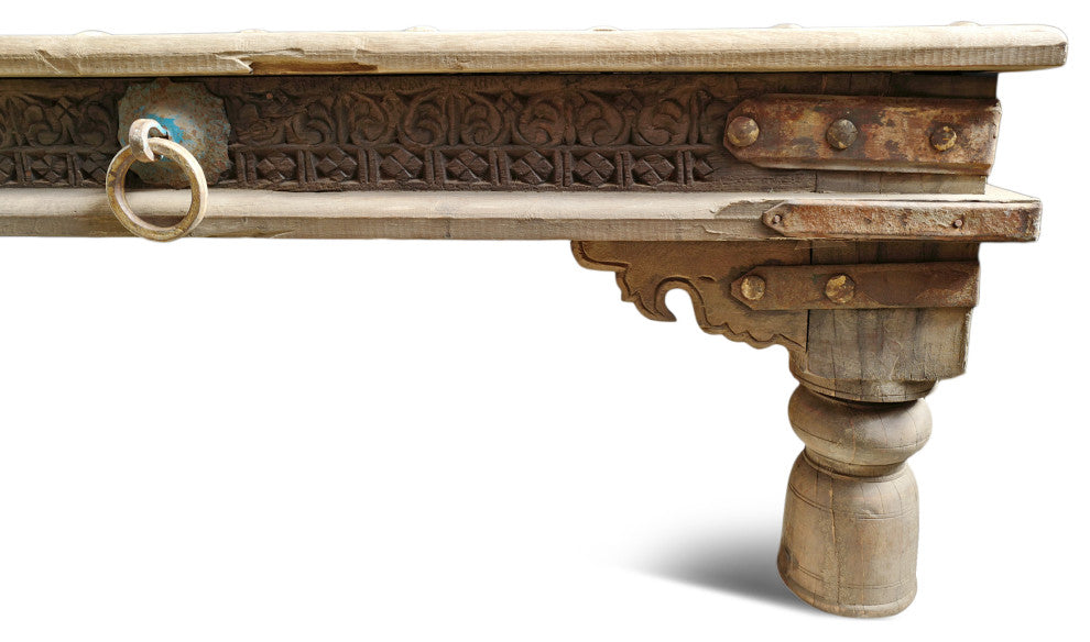 Consigned Vintage Teak Takhat Coffee Table 1