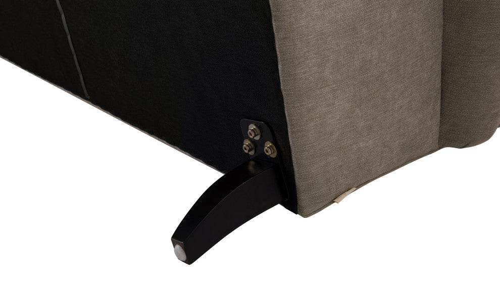 Alana Lawson 88" 3-Cushion Tight Back Sofa, Silver Gray Polyester