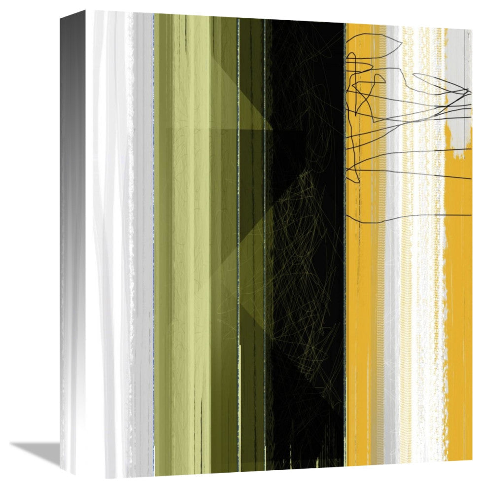"Abstract Green And Yellow" Fine Art Print