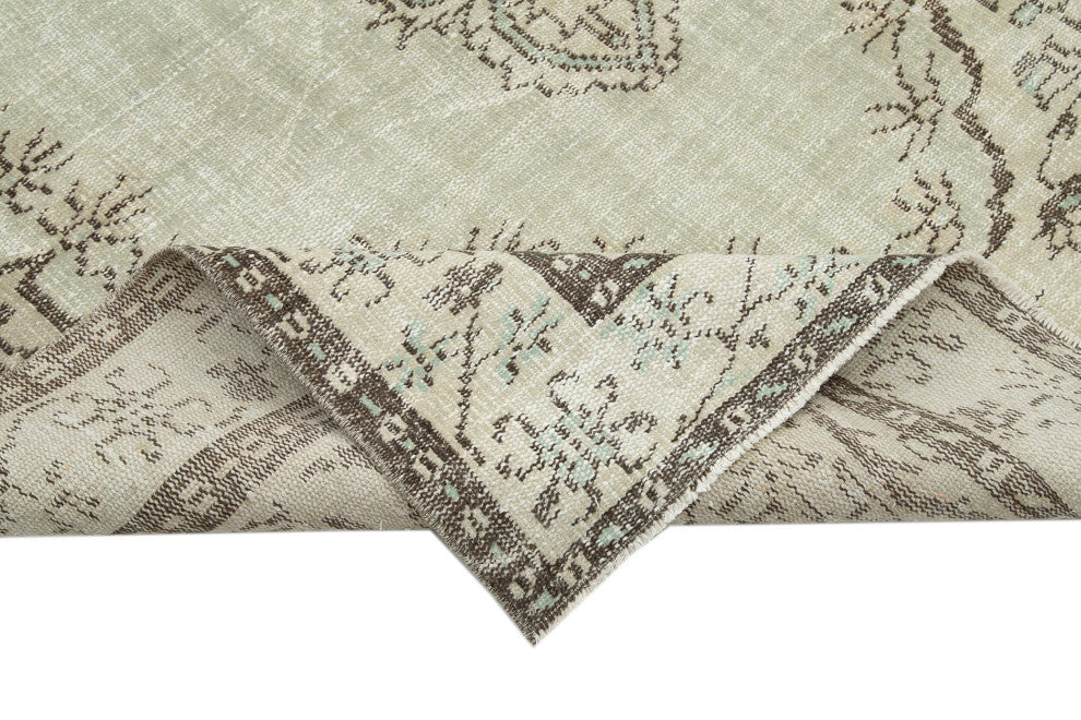 Rug N Carpet - Hand-knotted Turkish 5' 7" x 9' 1" Vintage Area Rug