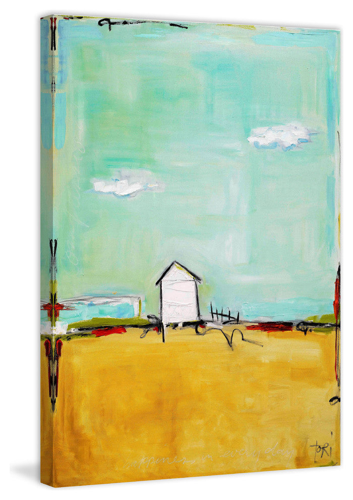 "Happiness Everyday" Painting Print on Canvas by Tori Campisi