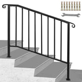 Vevor Handrails for Outdoor Steps, Fit 3 or 4 Steps
