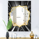 Designart Futuristic Crystal Modern Frameless Wall Mirror, 28x40