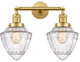 Innovations 208-SG-G664-7-LED 2 Light Bath Vanity Light, Satin Gold