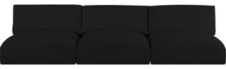 Ease Fabric Upholstered Modular Sofa, Black