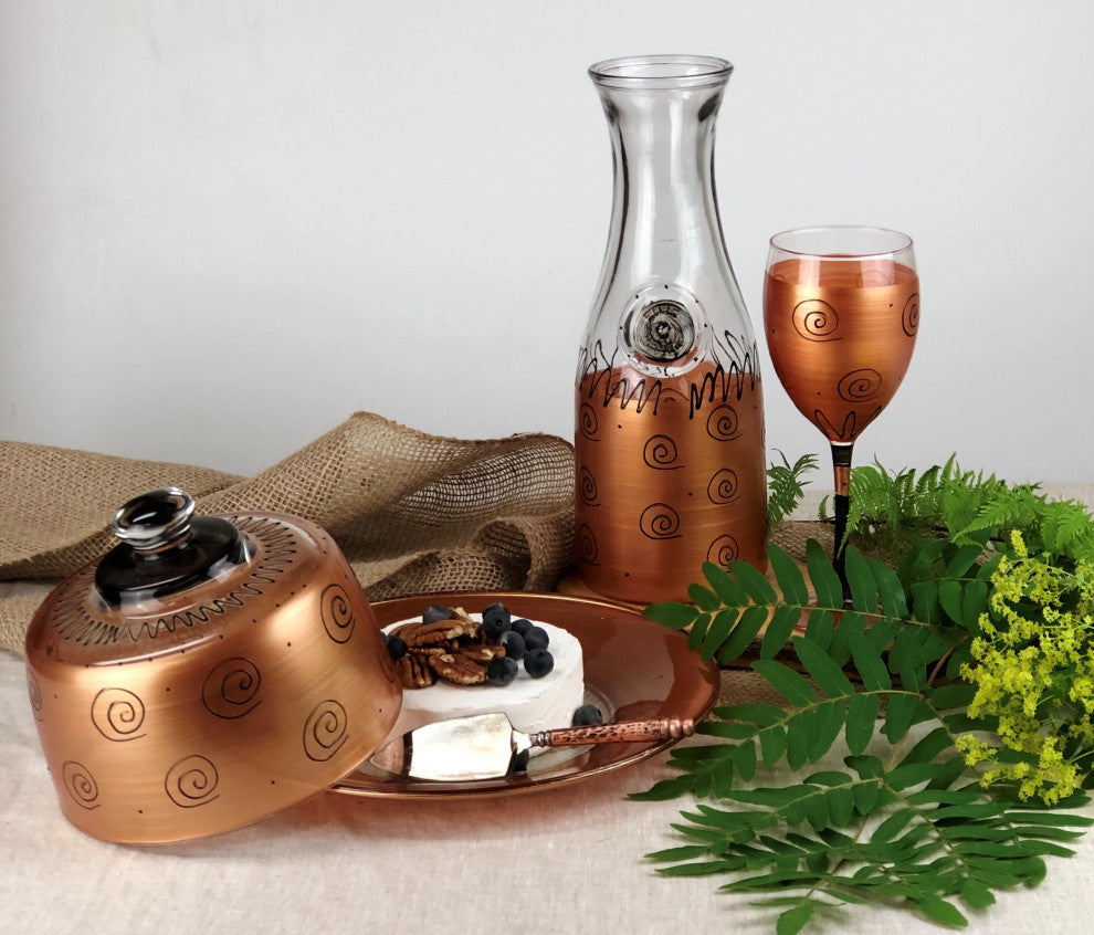 Gold Curl Carafe