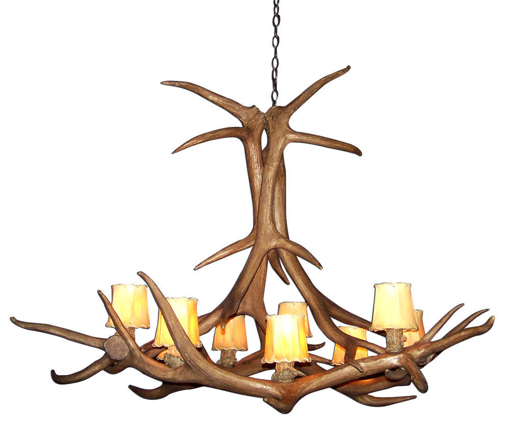 Reproduction Antler Elk Chandelier Light, RL-16
