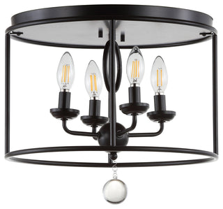 Alma 16" Metal LED Flush Mount, Oil Rubbed Bronze