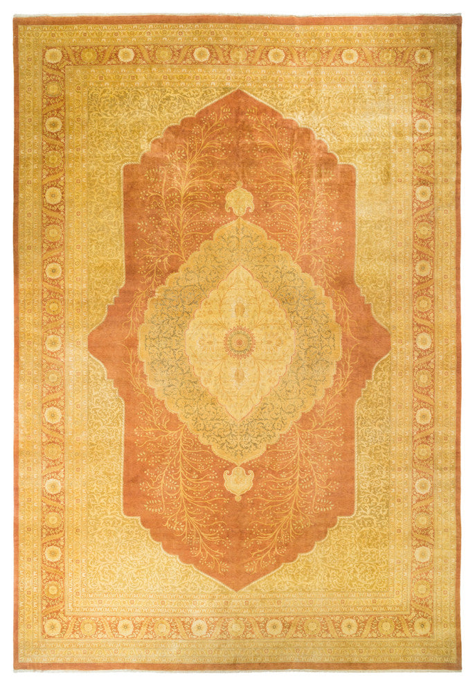 Mogul, One-of-a-Kind Hand-Knotted Area Rug Brown, 12'0"x17'8"