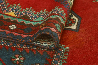 Fine Vintage Distressed Vicky Red/Ivory Runner, 3'1 x 6'1