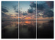 "Matapalo in Costa Rica Beach Sunset" Metal Wall Art, 3 Panels, 36"x28"
