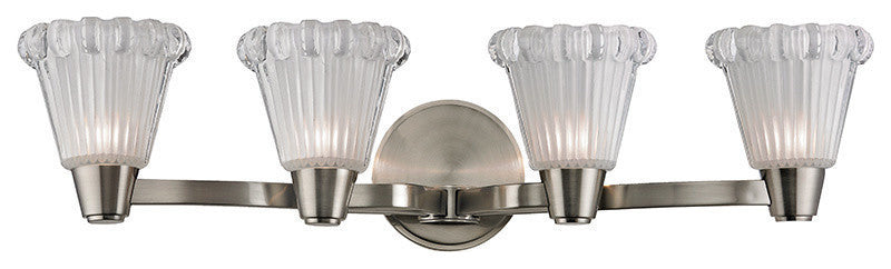 Varick 4-Light Bath and Vanity, Satin Nickel