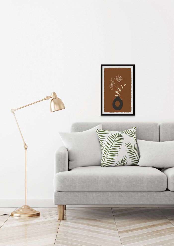 "Stems and Leaves" Framed Painting Print, 24x36
