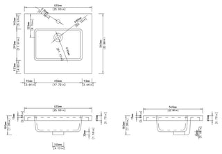 Dyconn Faucet 25" Solid Surface Vanity Top, Black