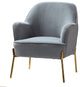 Nora Fabric Accent Chair, Gray