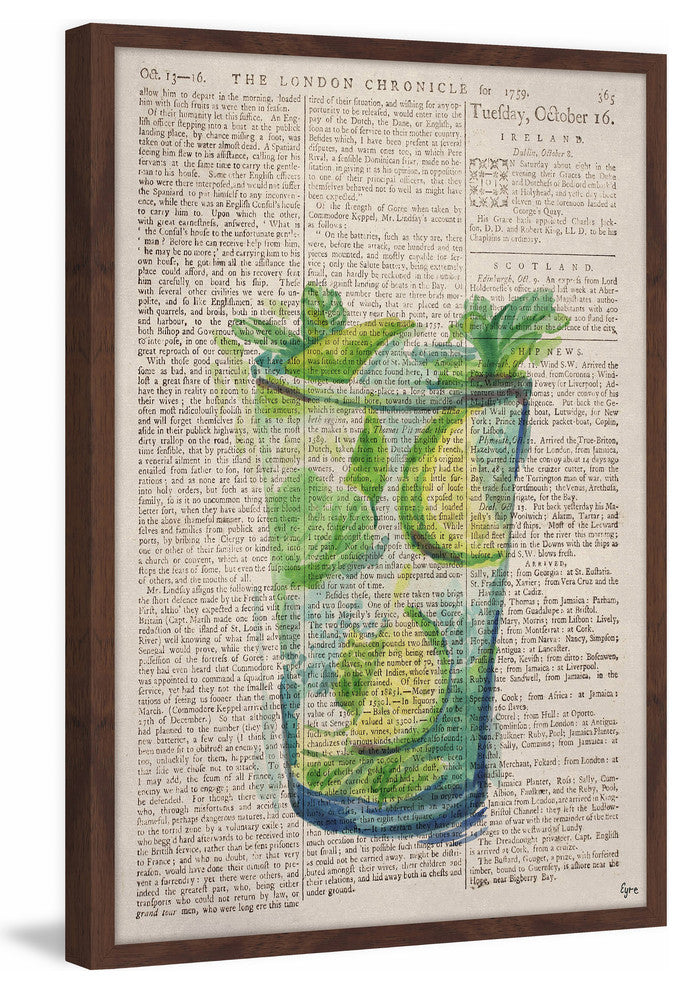 "Mojito on the Rocks" Framed Painting Print, 16"x24"