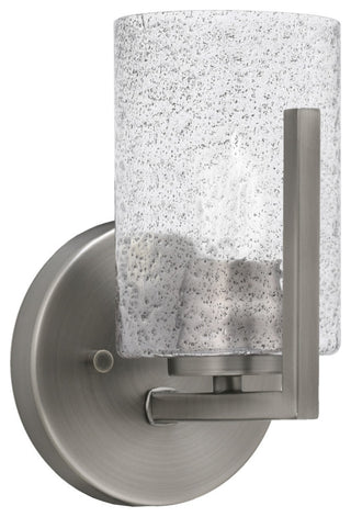 Atlas 1-Light Wall Sconce, Graphite/Smoke Bubble