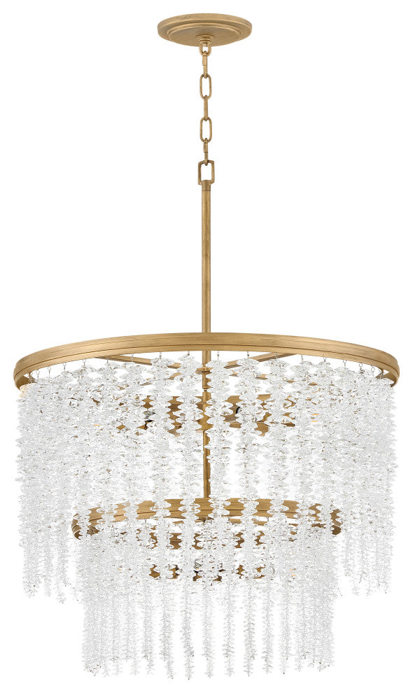 Fredrick Ramond Rubina Medium Chandelier, Burnished Gold