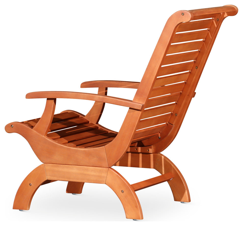 DTY Outdoor Living Aspen Eucalyptus Plantation Chair, Natural Oil