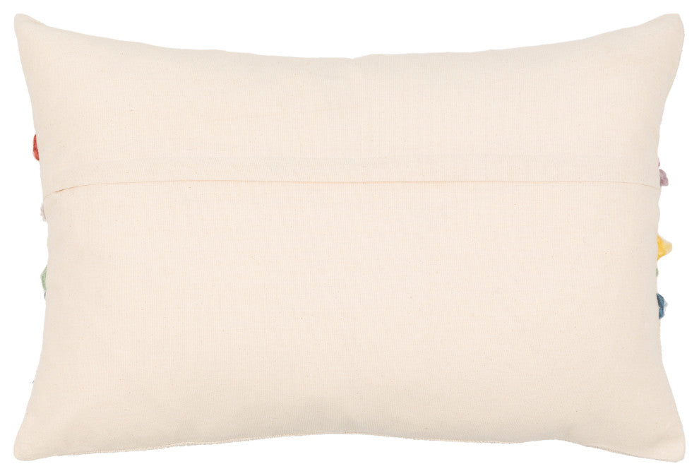 Surya Maysville Burgundy Pillow Shell With Polyester Insert 16"H X 24"W