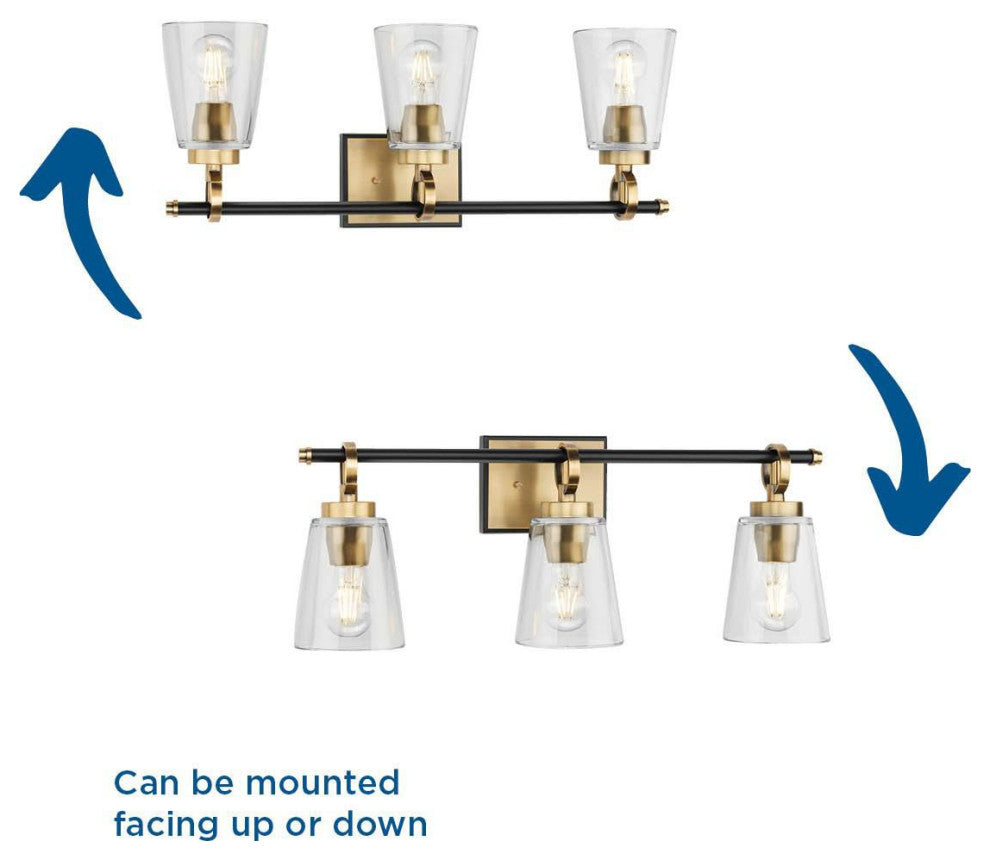 Cassell Collection Bath and Vanity Light, Vintage Brass