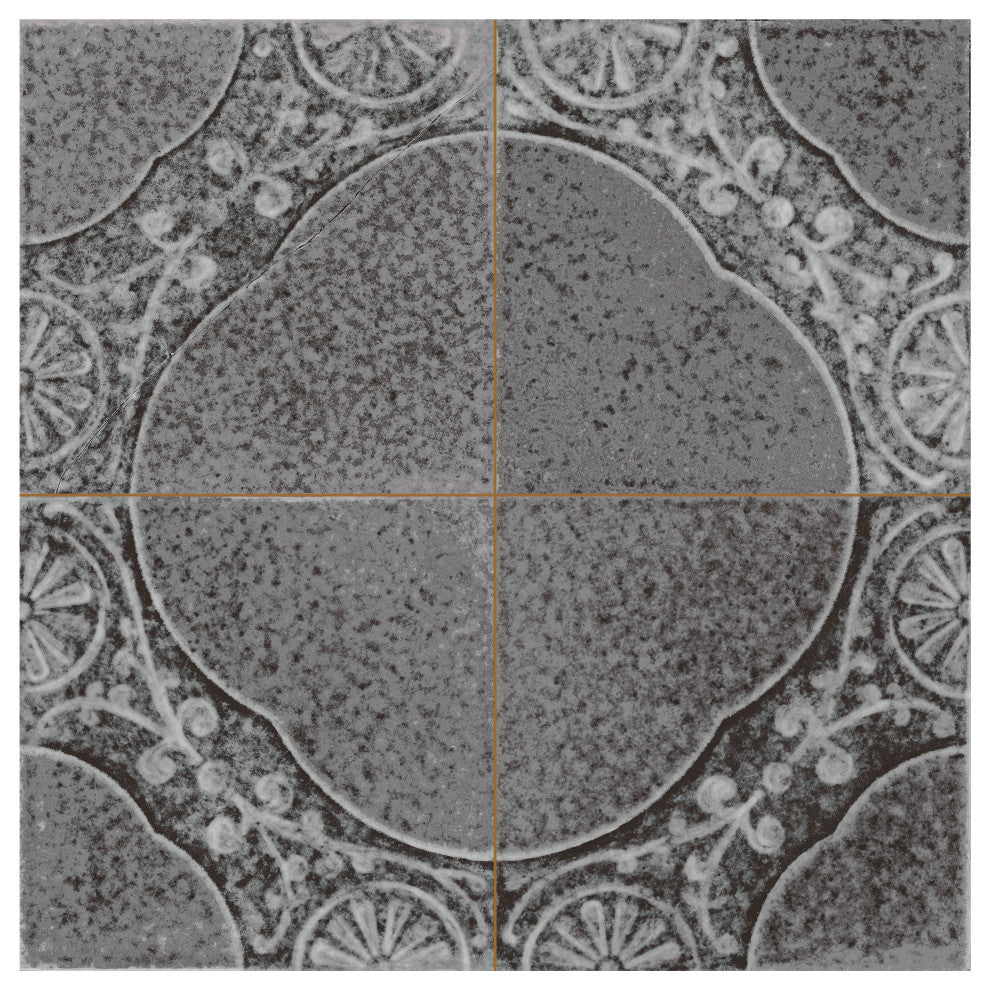 Kings Jaipur Black Ceramic Floor and Wall Tile