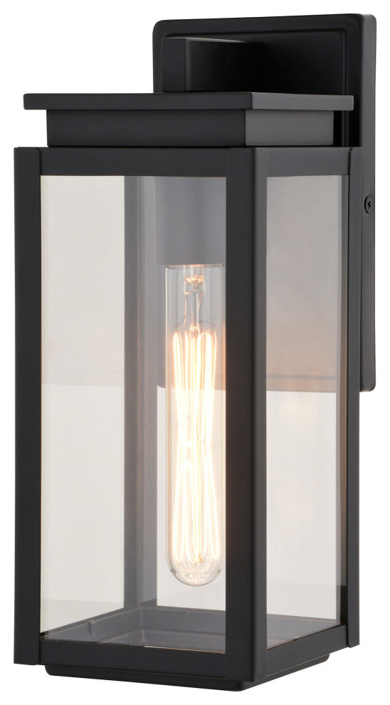 Vaxcel Lighting T0776 Uptown 13" Tall Outdoor Wall Sconce - Matte Black