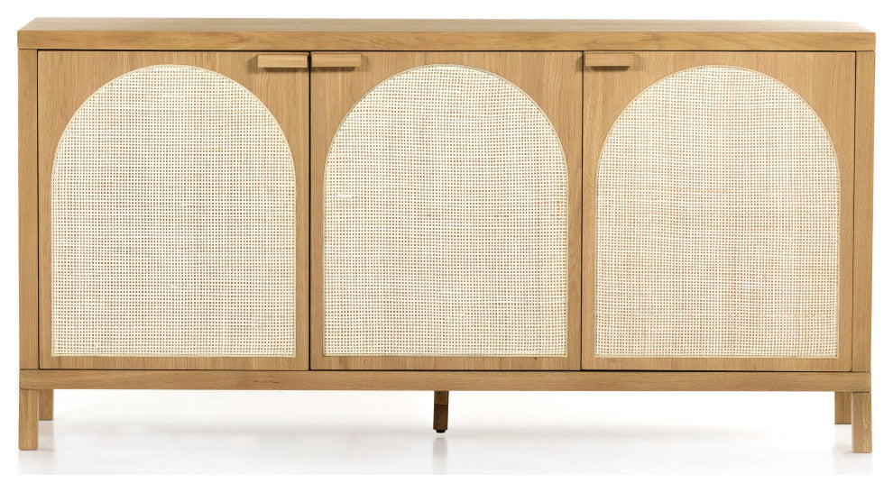 Allegra Sideboard-Honey Oak Veneer