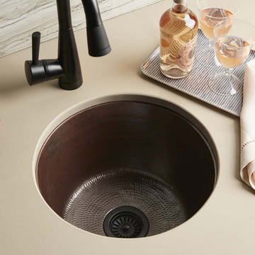 Native Trails CPS51 Redondo 15-3/4" Drop-In or Undermount Single - Antique
