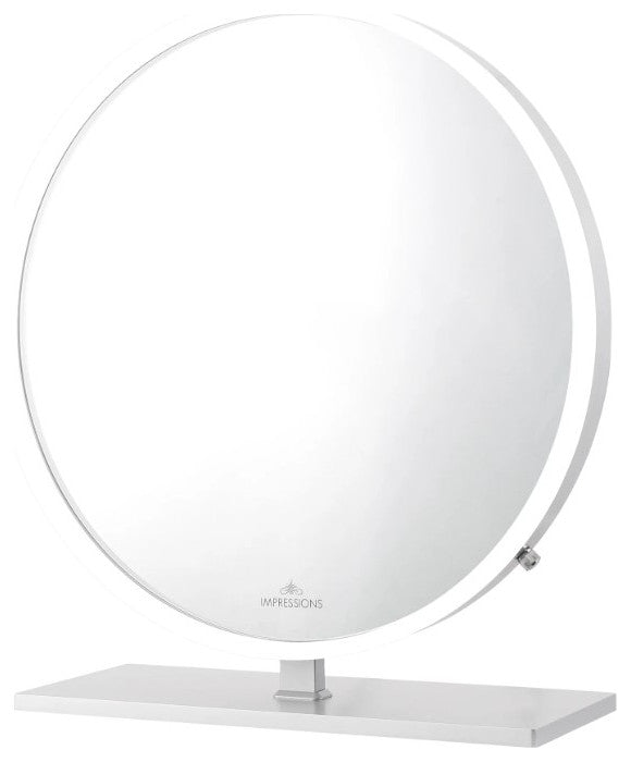 Monarch Plus Vanity Mirror, Silver, Led Strip Light