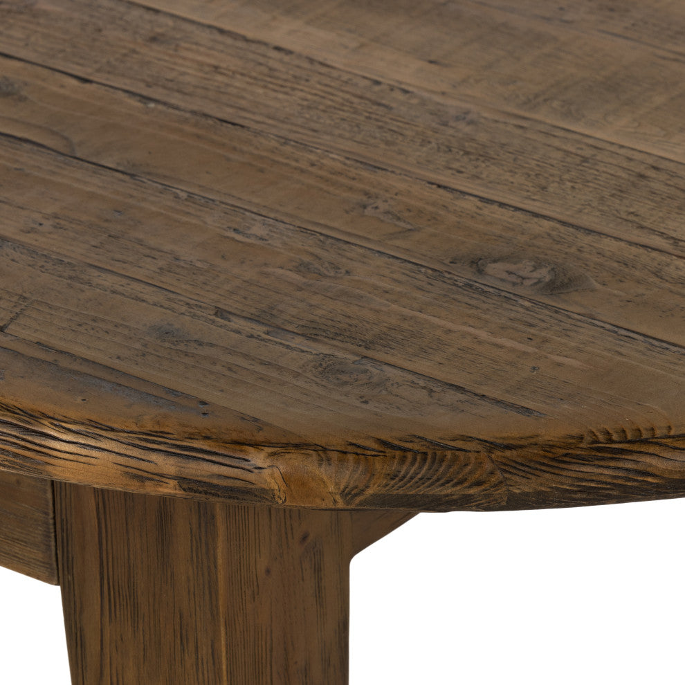 Alfie Dining Table, Waxed Pine, 110"