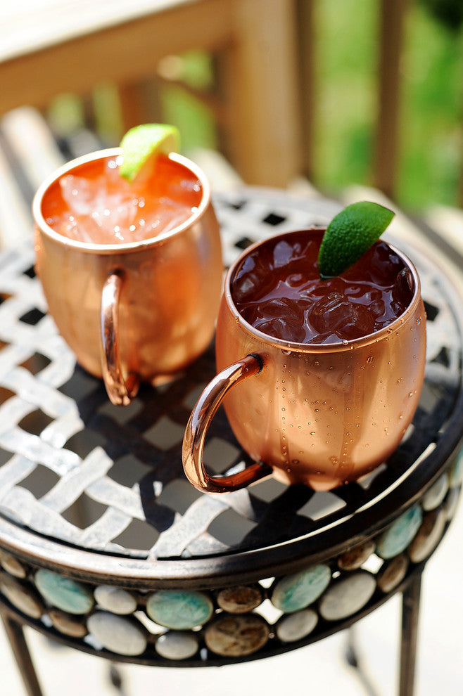 Copper Barrel Mugs, 16 oz, Set of 2