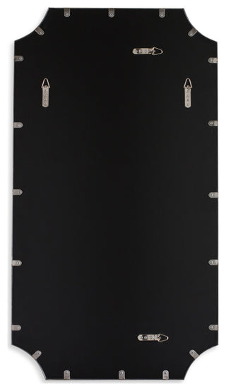 Uttermost Lennox Black Scalloped Corner Mirror