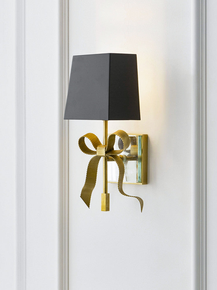 Paterna | Retro LED Copper Wall Light, Black