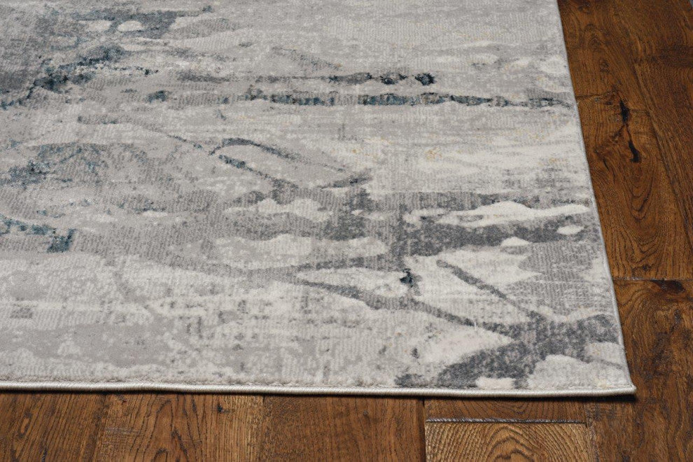 Lara Grey/Teal Whisper 5'3" x 7'7" Rug