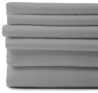 1800 Count 6-Piece Egyptian Cotton Deep Pocket Sheets, Silver, Full / Double