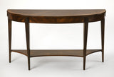 Butler Astor Demilune Console Table, Nutmeg