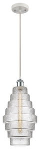 Innovations 516-1P-WPC-G672-8 1-Light Mini Pendant, White, Polished Chrome