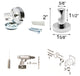 Wall Mount Bath Towel Single Robe Hook Polished Stainless Steal