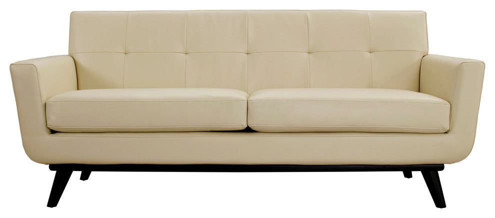 Modern Contemporary Living Room Loveseat Beige