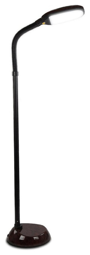 Litespan LED Reading and Crafting Floor Lamp, Havana Brown