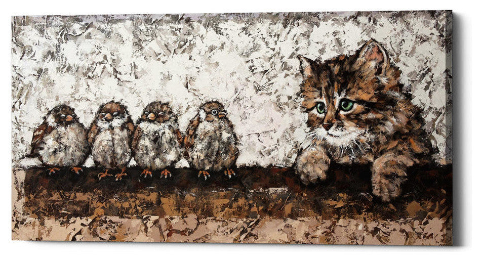 Epic Graffiti "Siesta" by Alexander Gunin, Giclee Canvas Wall Art, 30"x60"