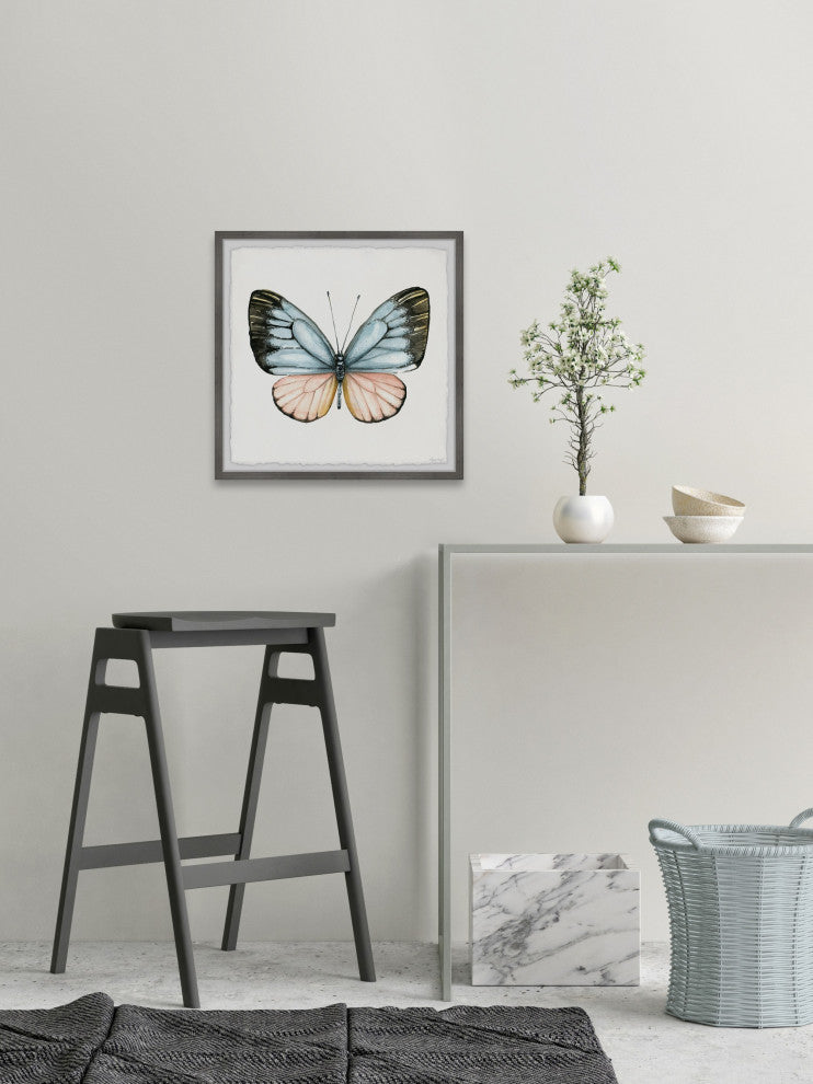 "Tropical Butterfly" Framed Painting Print, 24x24
