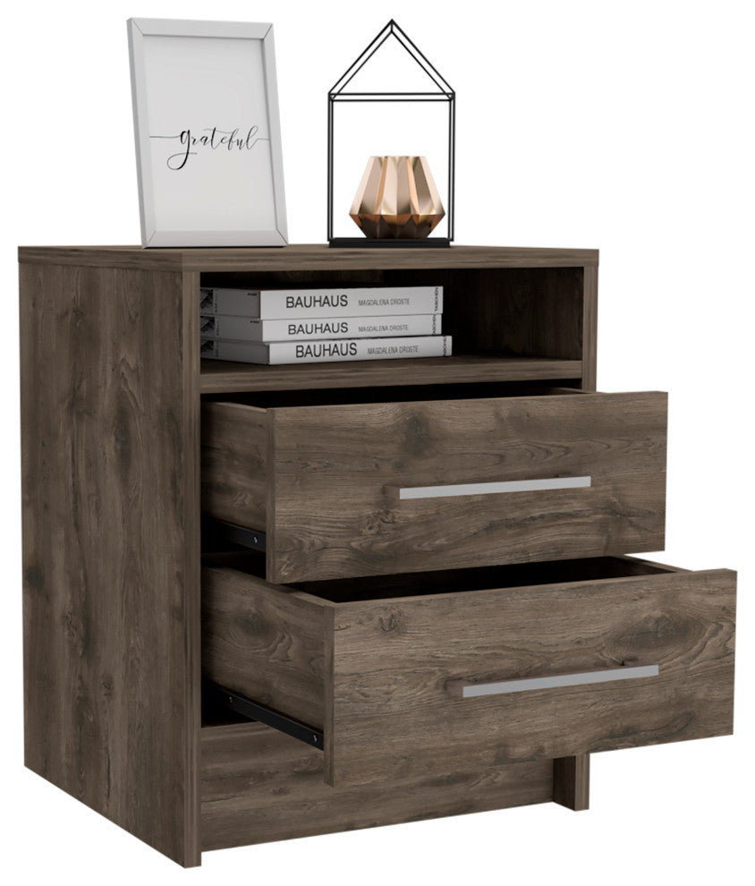 Philadelphia Nightstand, Dark Brown
