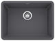 Blanco Precis Silgranit 24" Single Bowl Kitchen Sink, Cinder