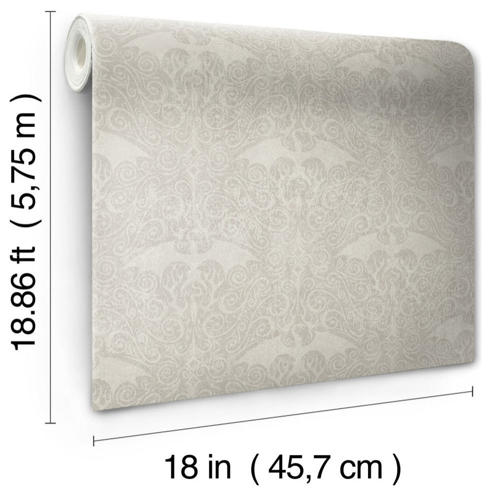 Cream House Of The Dragon Peel and Stick Wallpaper