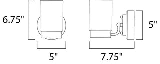 Maxim 30261 Mod 1 Light 6-3/4"H Integrated LED Wall Sconce - Satin Nickel