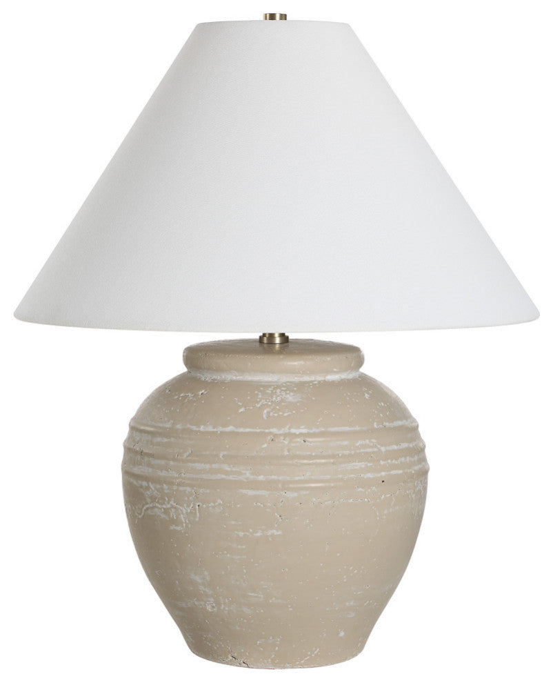 Fela 21" Length Table Lamp, Beige
