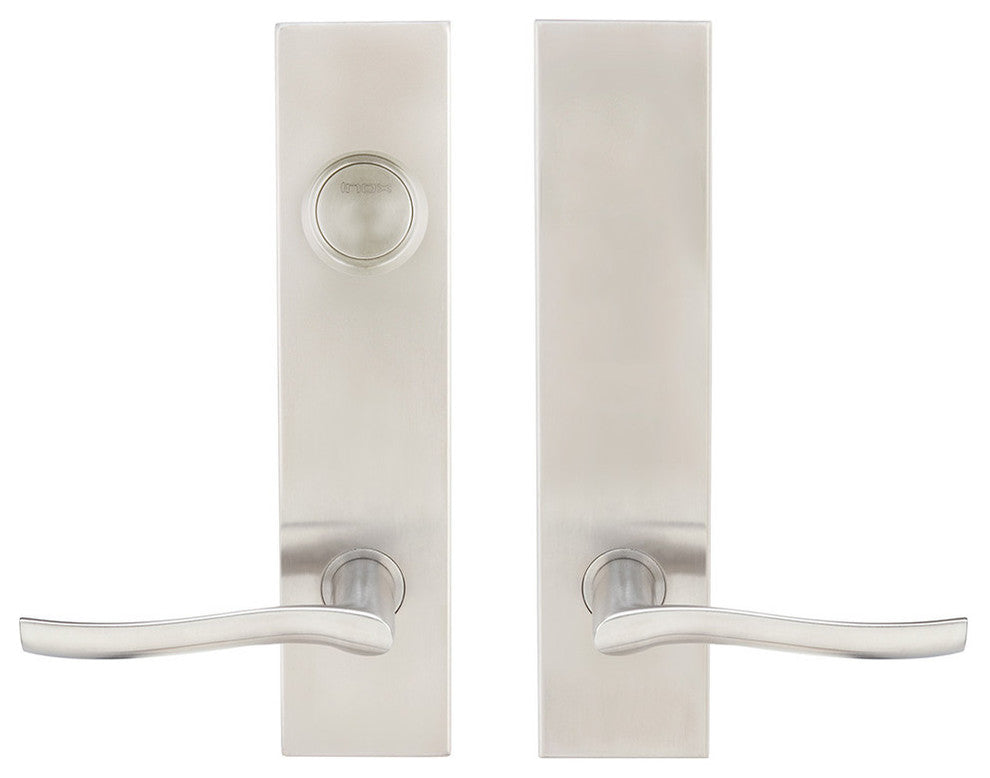 Waterfall Lever, Tubular Dummy Entry With Dummy Cylinder, Left Hand