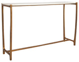 Uttermost Affinity White Marble Console Table